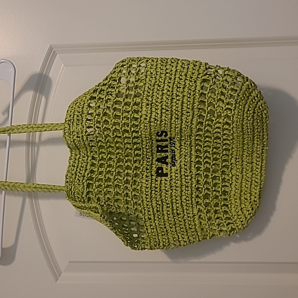 Straw Woven Tote Bag 💚